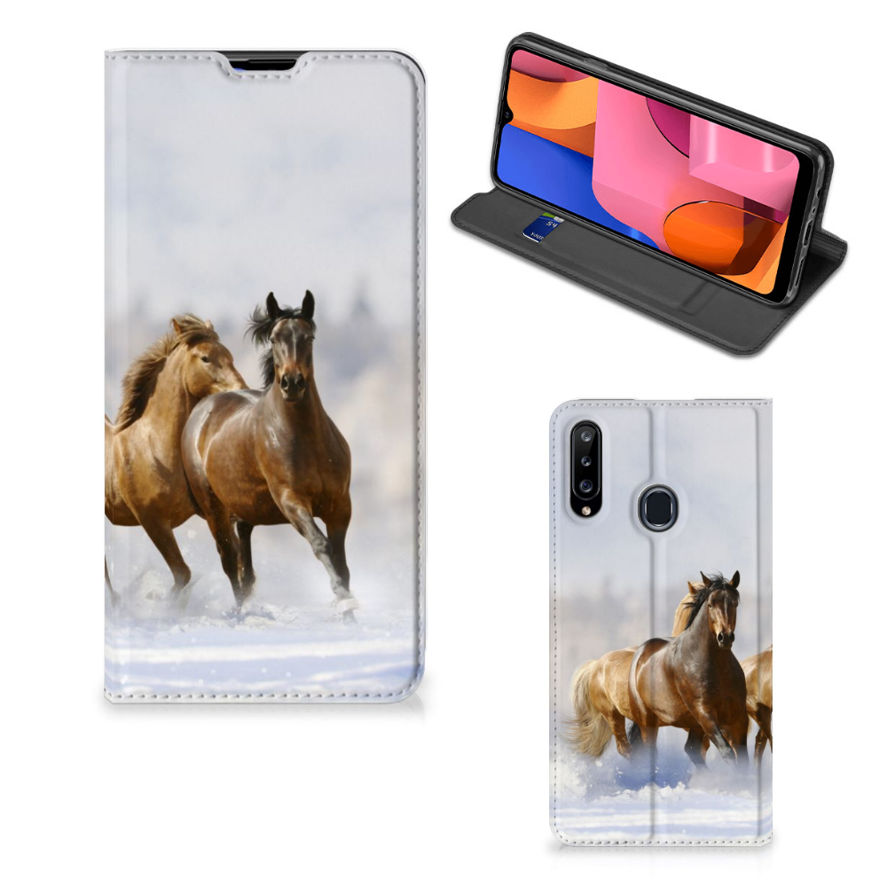 Samsung Galaxy A20s Hoesje maken Paarden