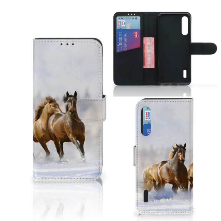 Xiaomi Mi A3 Telefoonhoesje met Pasjes Paarden