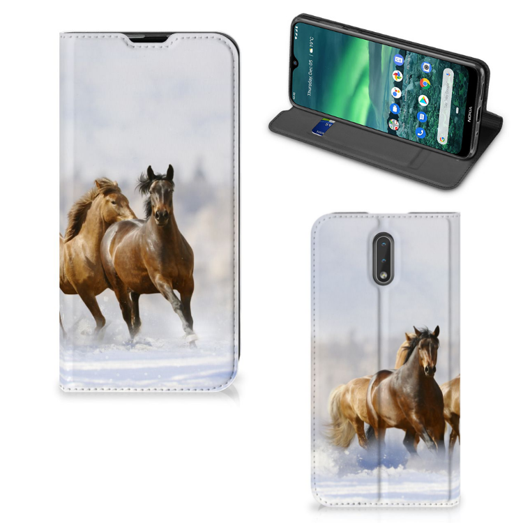 Nokia 2.3 Hoesje maken Paarden