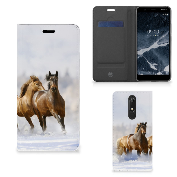 Nokia 5.1 (2018) Hoesje maken Paarden