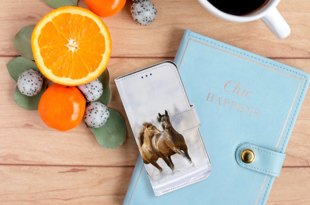 Samsung Galaxy S10e Telefoonhoesje met Pasjes Paarden