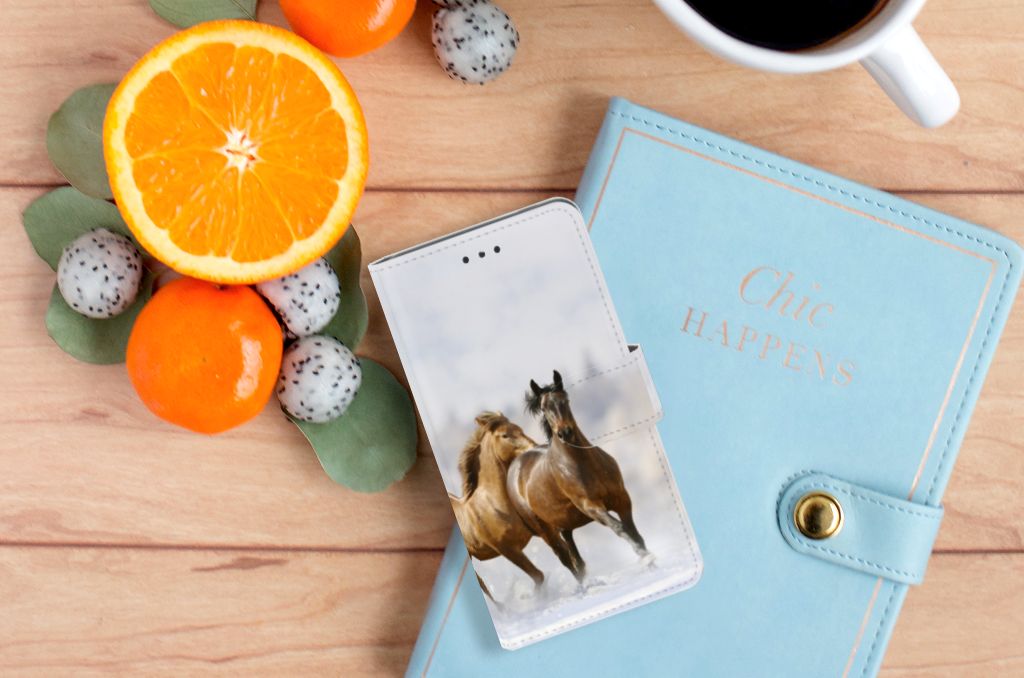 Nokia 7 Telefoonhoesje met Pasjes Paarden
