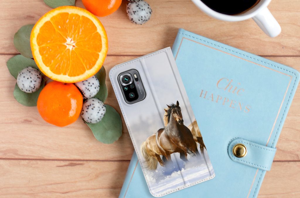 Xiaomi Redmi Note 10 4G | 10S | Poco M5s Hoesje maken Paarden