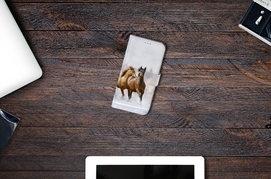 OnePlus Nord Telefoonhoesje met Pasjes Paarden