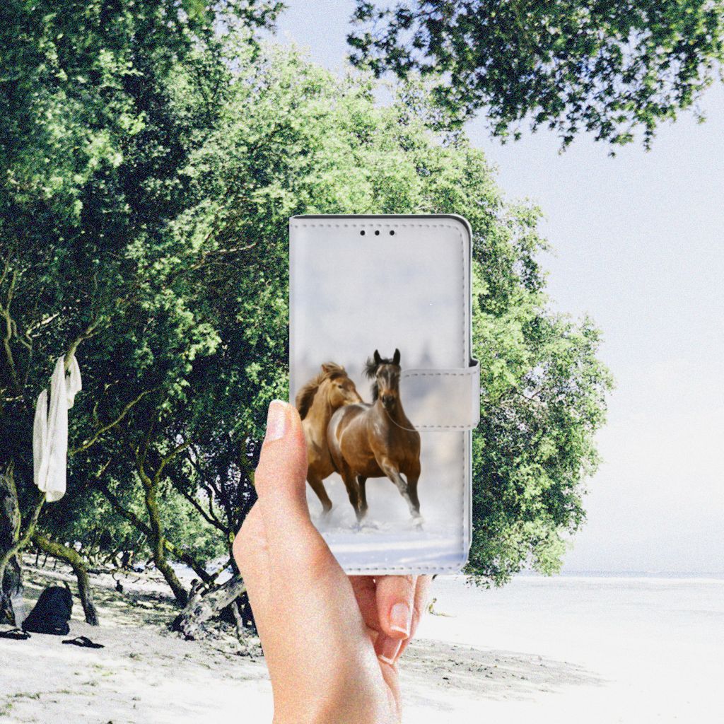Xiaomi Redmi 7A Telefoonhoesje met Pasjes Paarden
