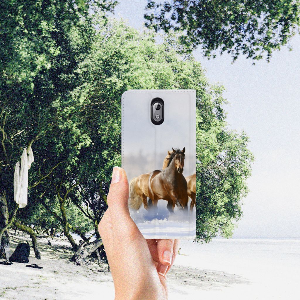 Nokia 3.1 (2018) Hoesje maken Paarden