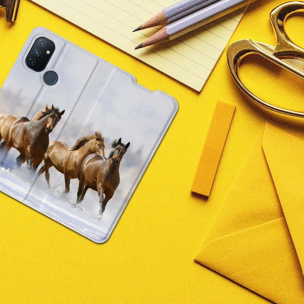 OnePlus Nord N100 Hoesje maken Paarden