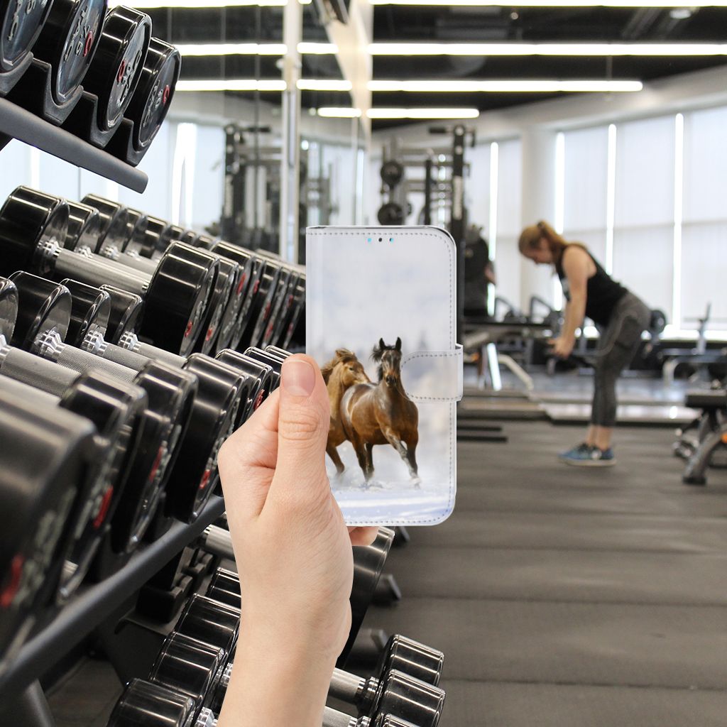 Huawei Y5 (2019) Telefoonhoesje met Pasjes Paarden