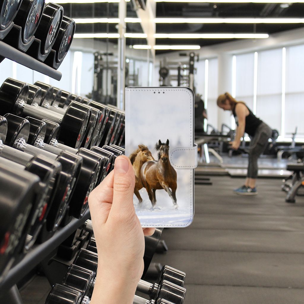 Samsung Galaxy A32 5G Telefoonhoesje met Pasjes Paarden