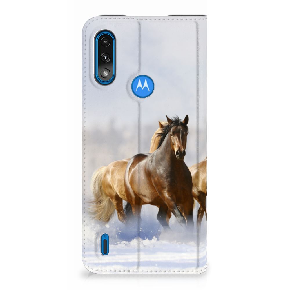 Motorola Moto E7 Power | E7i Power Hoesje maken Paarden
