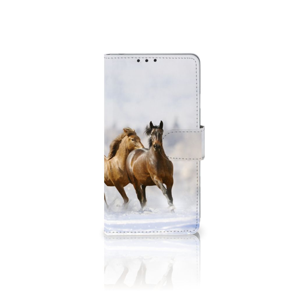 Sony Xperia Z1 Telefoonhoesje met Pasjes Paarden
