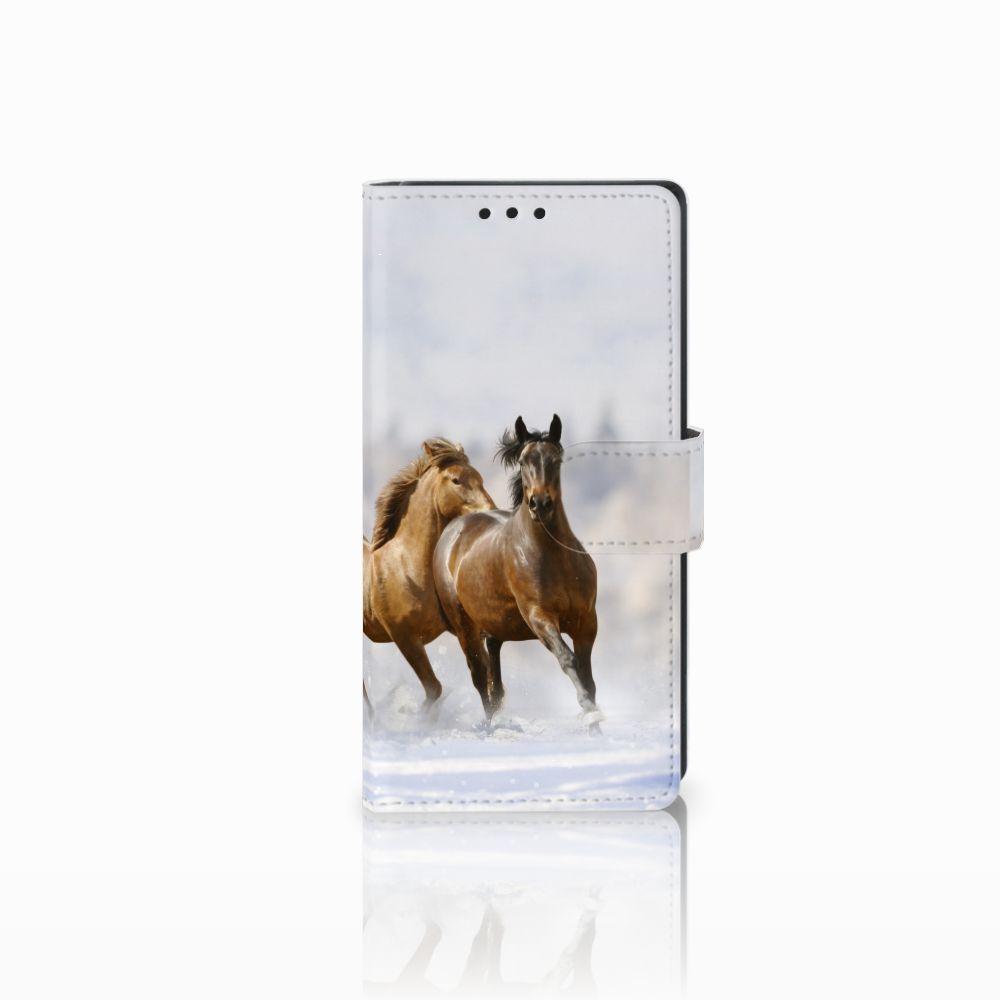 Sony Xperia XA1 Telefoonhoesje met Pasjes Paarden