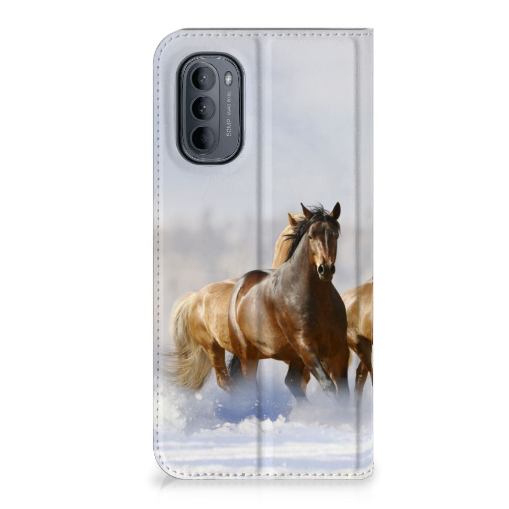 Motorola Moto G31 | G41 Hoesje maken Paarden