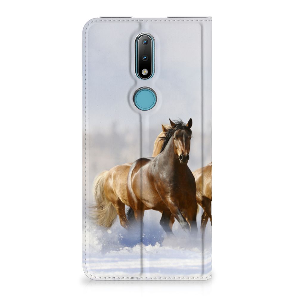 Nokia 2.4 Hoesje maken Paarden