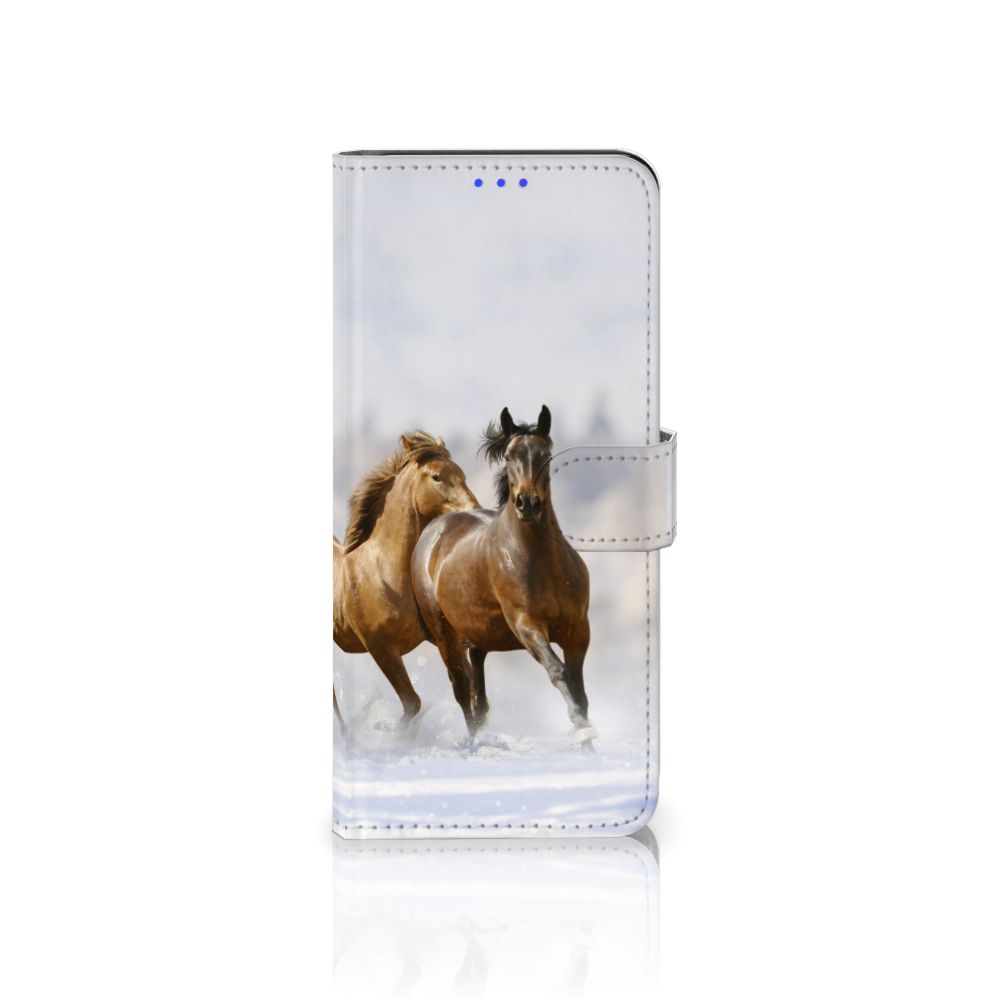 OPPO Reno5 Z | A94 5G Telefoonhoesje met Pasjes Paarden