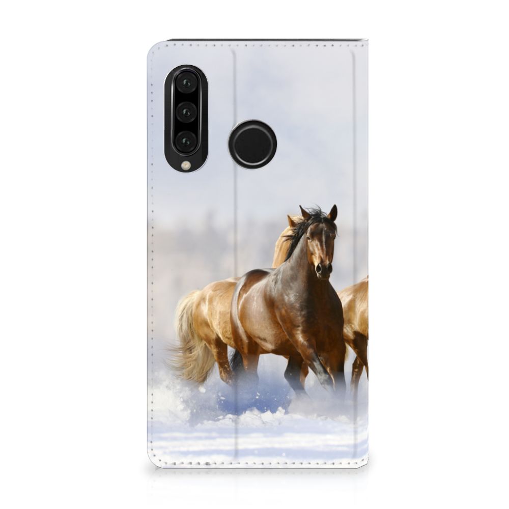 Huawei P30 Lite New Edition Hoesje maken Paarden