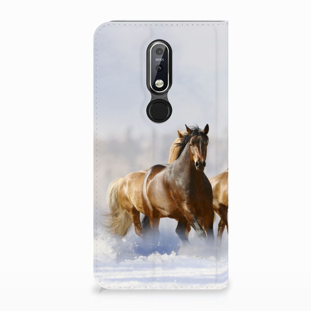 Nokia 7.1 (2018) Hoesje maken Paarden