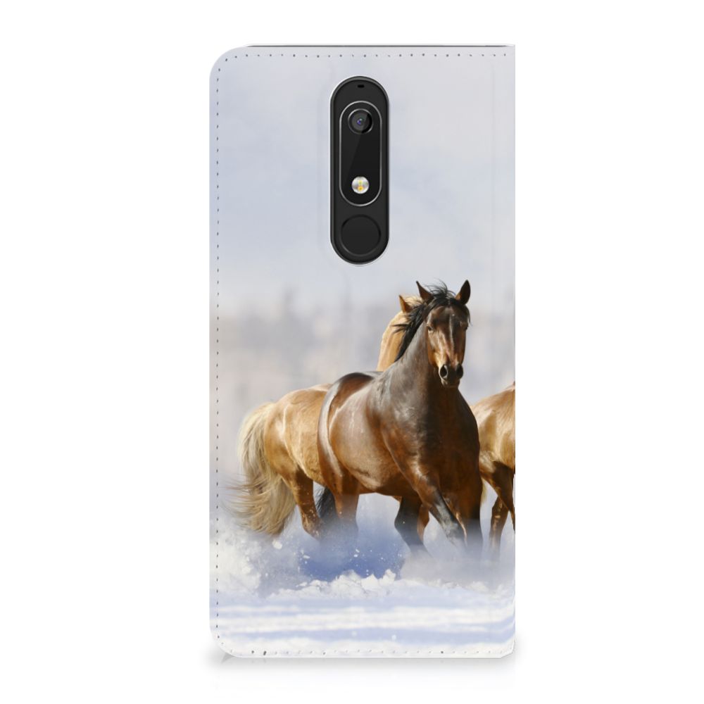 Nokia 5.1 (2018) Hoesje maken Paarden
