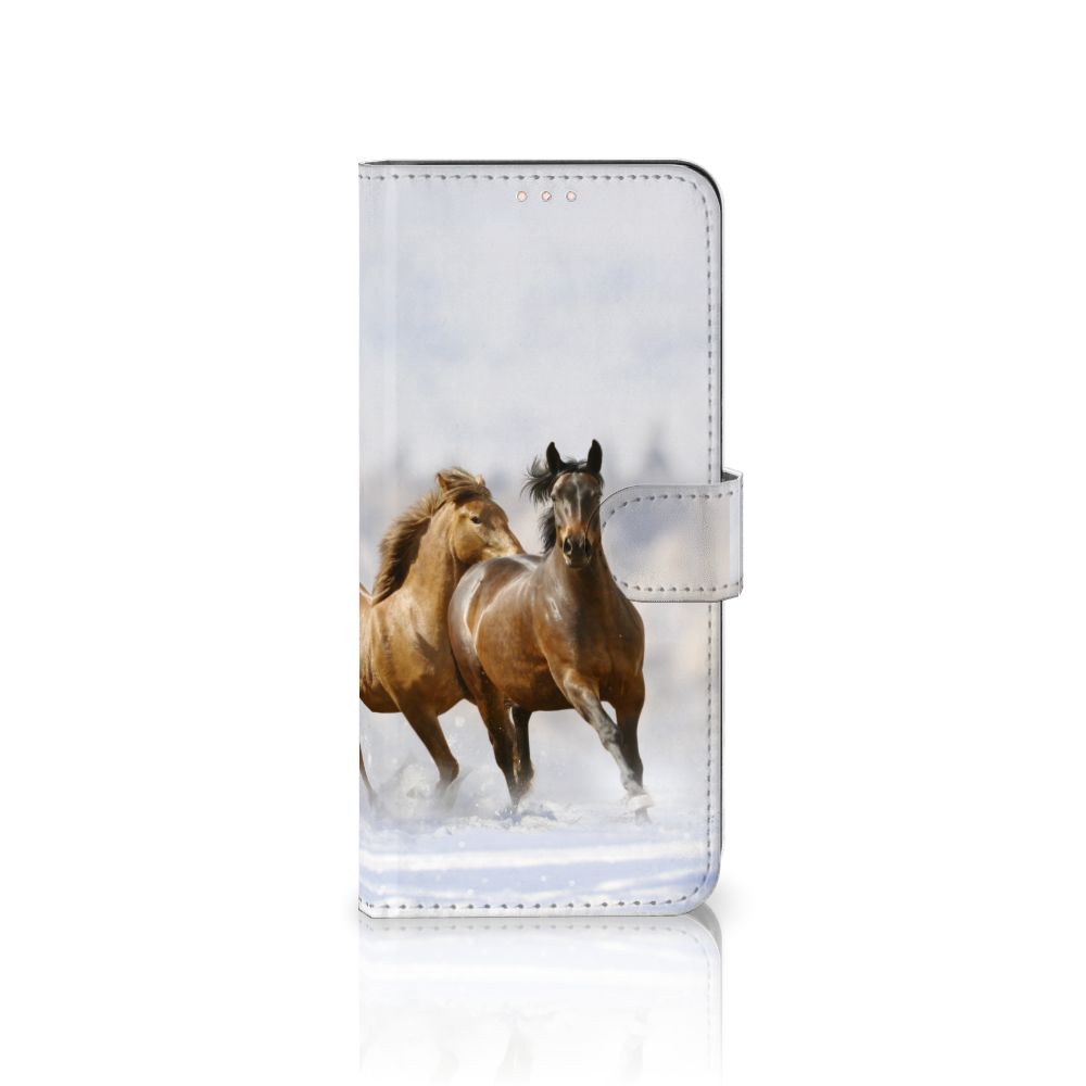 Xiaomi Redmi Note 10/10T 5G | Poco M3 Pro Telefoonhoesje met Pasjes Paarden