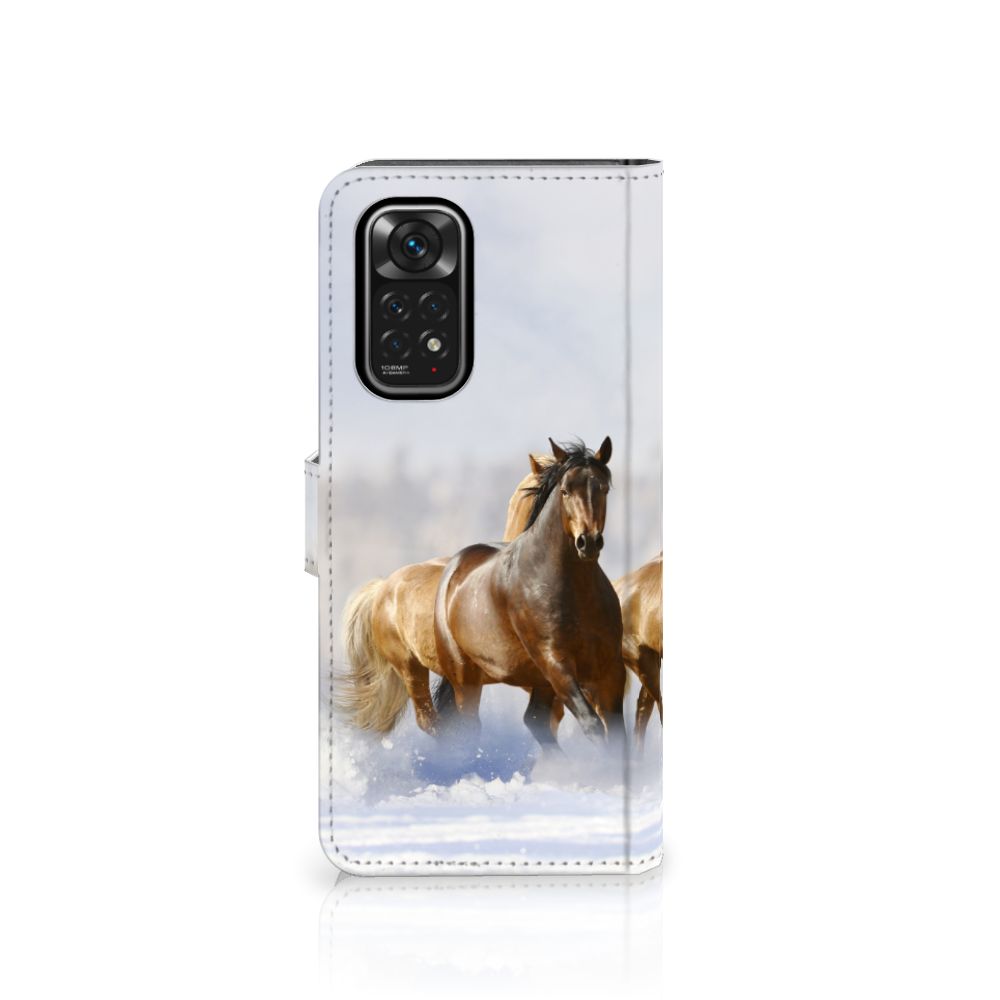 Xiaomi Redmi Note 11/11S Telefoonhoesje met Pasjes Paarden