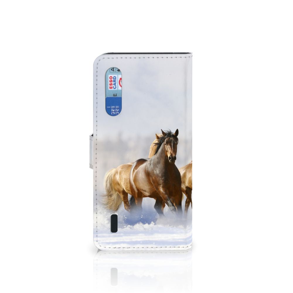 Xiaomi Mi 9 Lite Telefoonhoesje met Pasjes Paarden