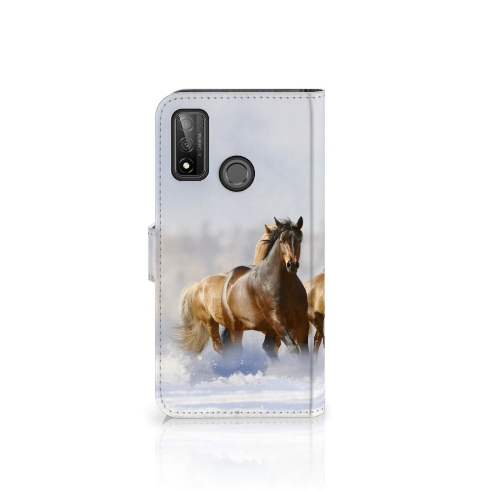 Huawei P Smart 2020 Telefoonhoesje met Pasjes Paarden
