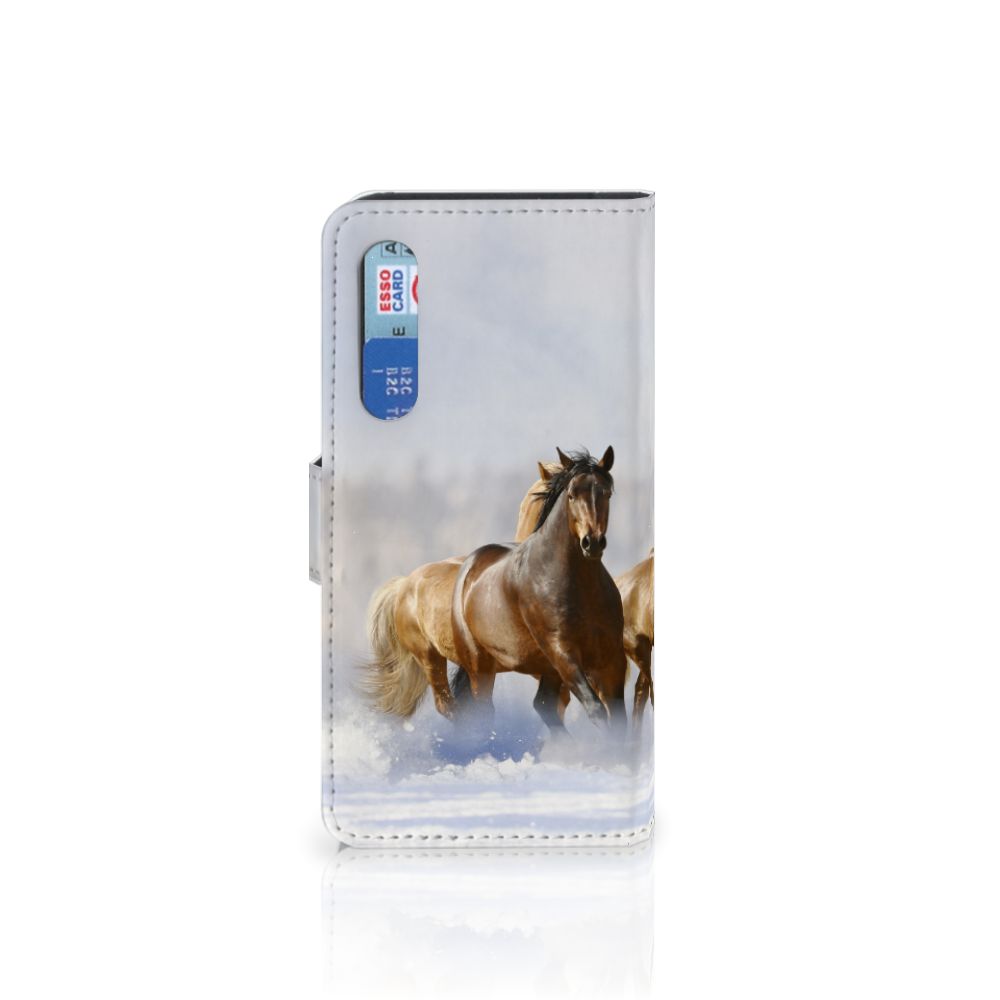 Xiaomi Mi 9 SE Telefoonhoesje met Pasjes Paarden