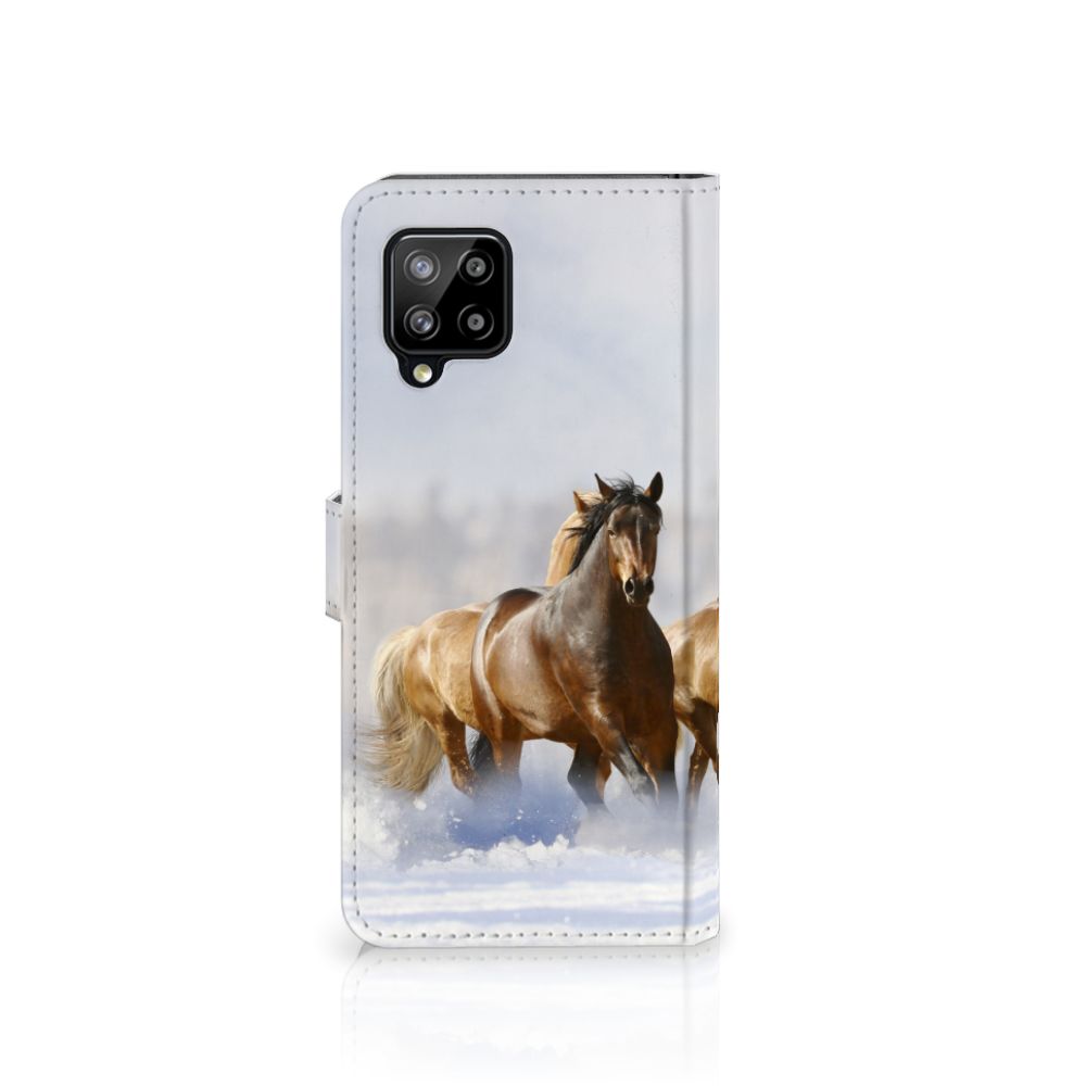 Samsung Galaxy A42 5G Telefoonhoesje met Pasjes Paarden