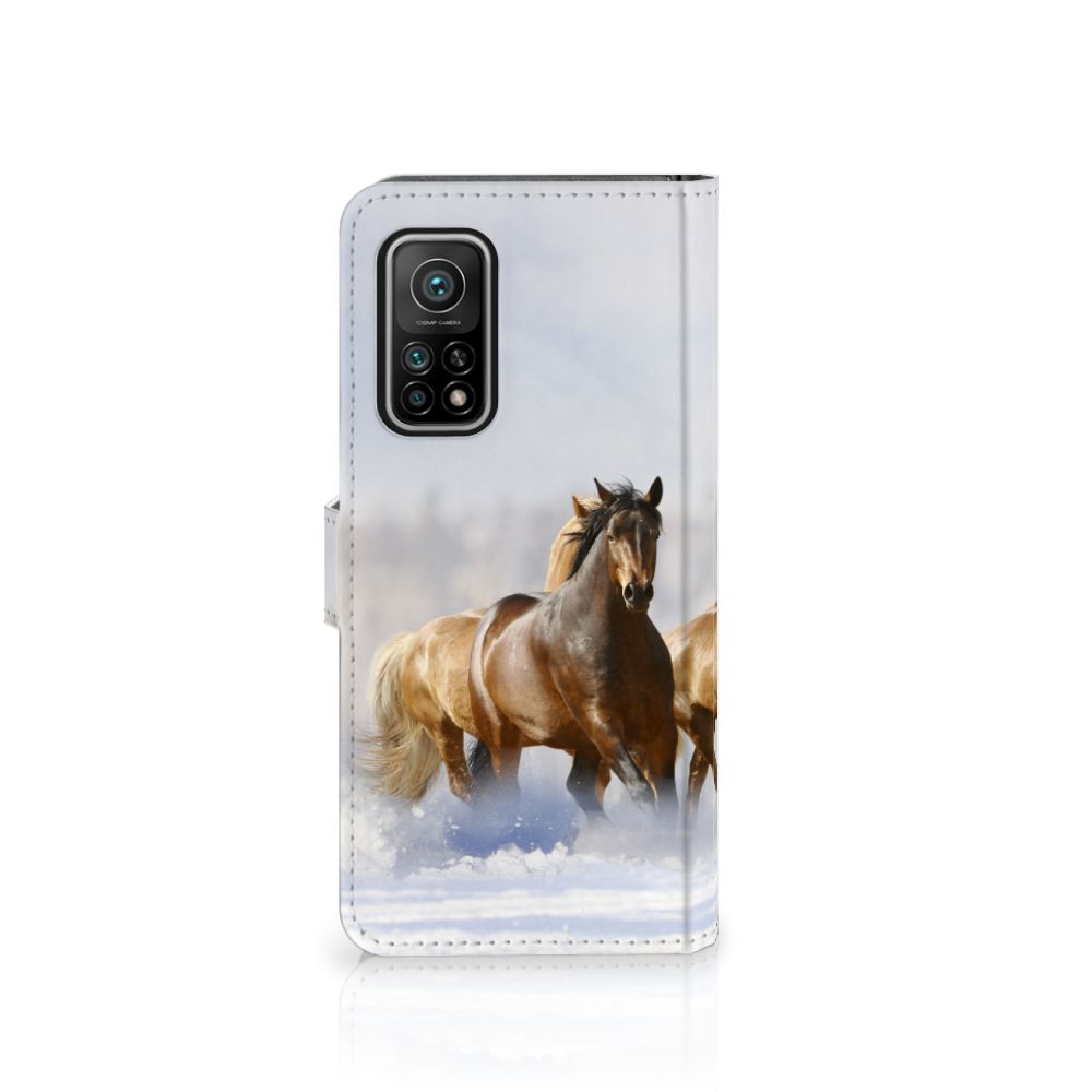 Xiaomi Mi 10T Pro | Mi 10T Telefoonhoesje met Pasjes Paarden