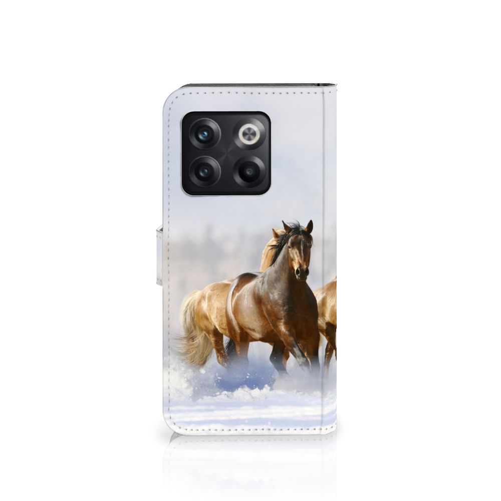 OnePlus 10T Telefoonhoesje met Pasjes Paarden