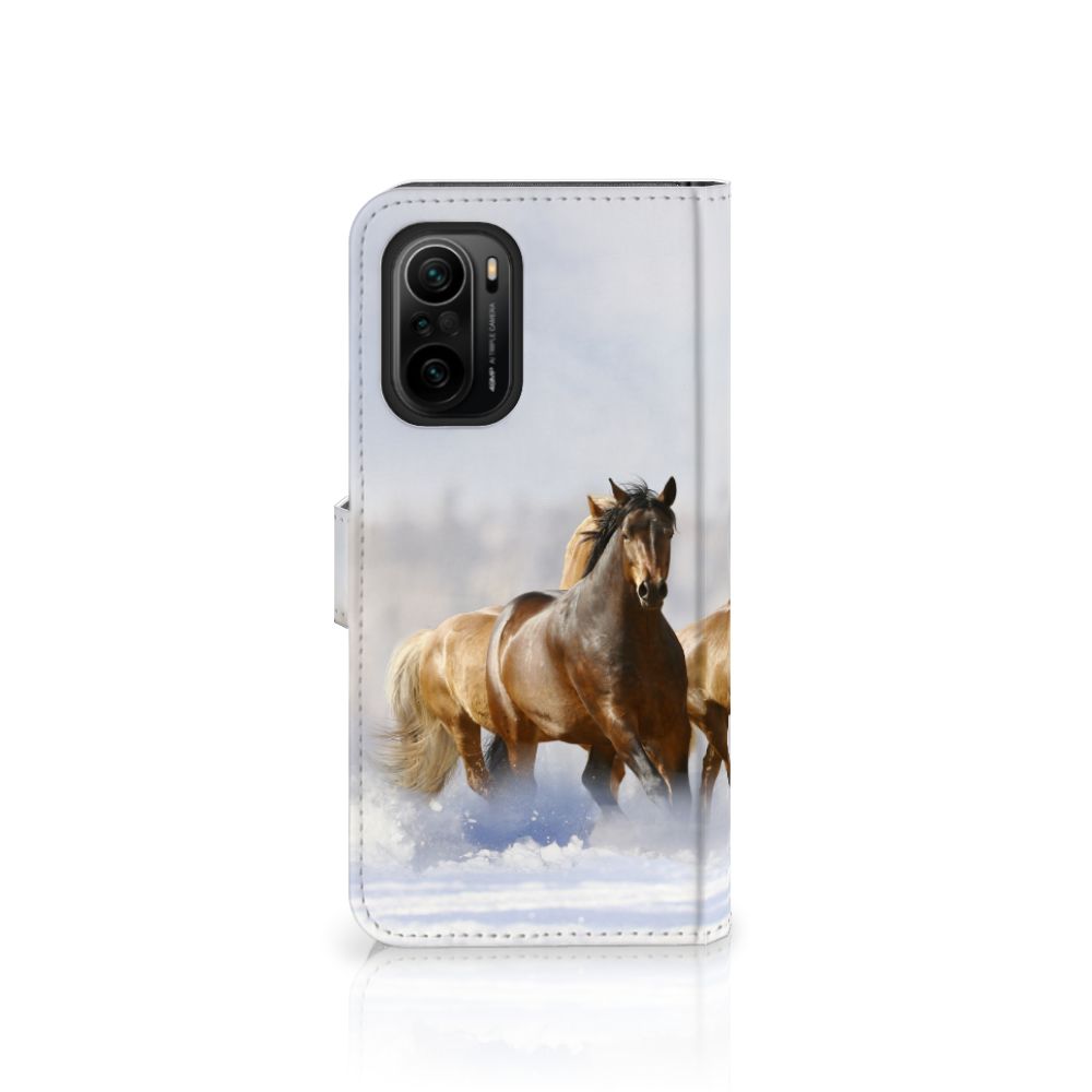 Poco F3 | Xiaomi Mi 11i Telefoonhoesje met Pasjes Paarden