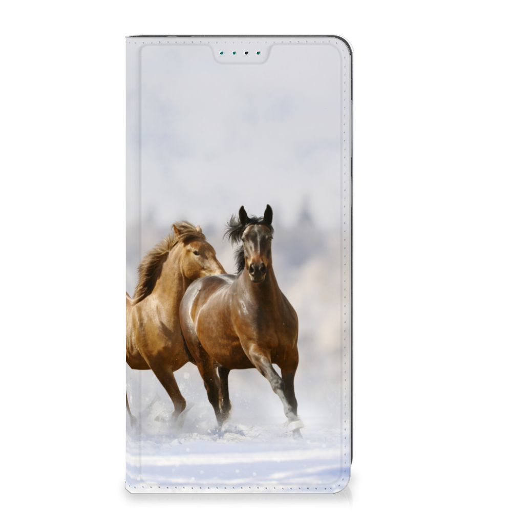 Motorola Moto E13 4G Hoesje maken Paarden