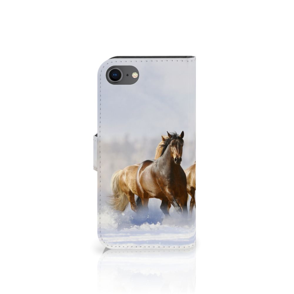 iPhone 7 | 8 | SE (2020) | SE (2022) Telefoonhoesje met Pasjes Paarden