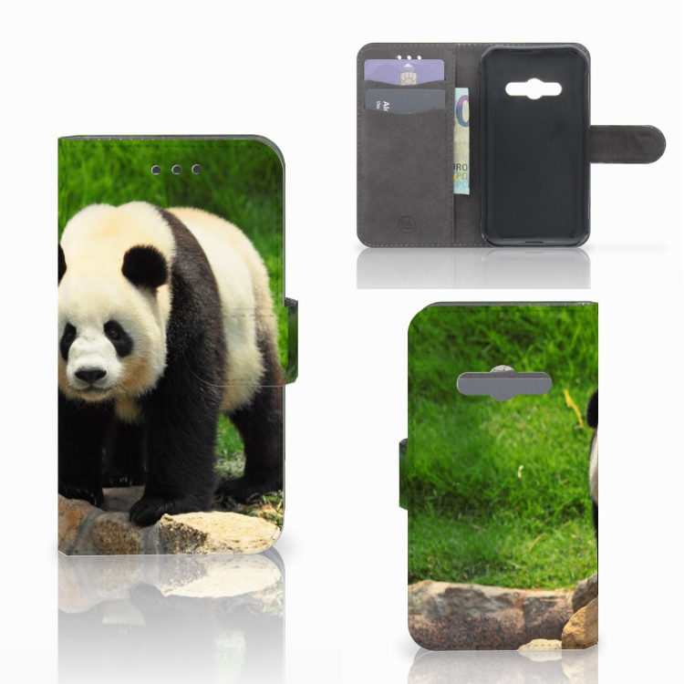 Samsung Galaxy Xcover 3 | Xcover 3 VE Telefoonhoesje met Pasjes Panda