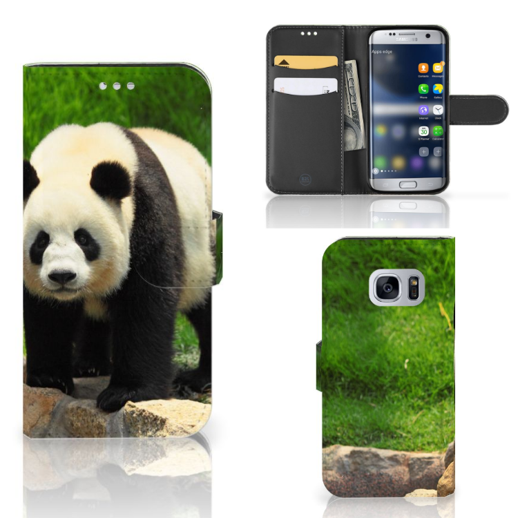 Samsung Galaxy S7 Telefoonhoesje met Pasjes Panda