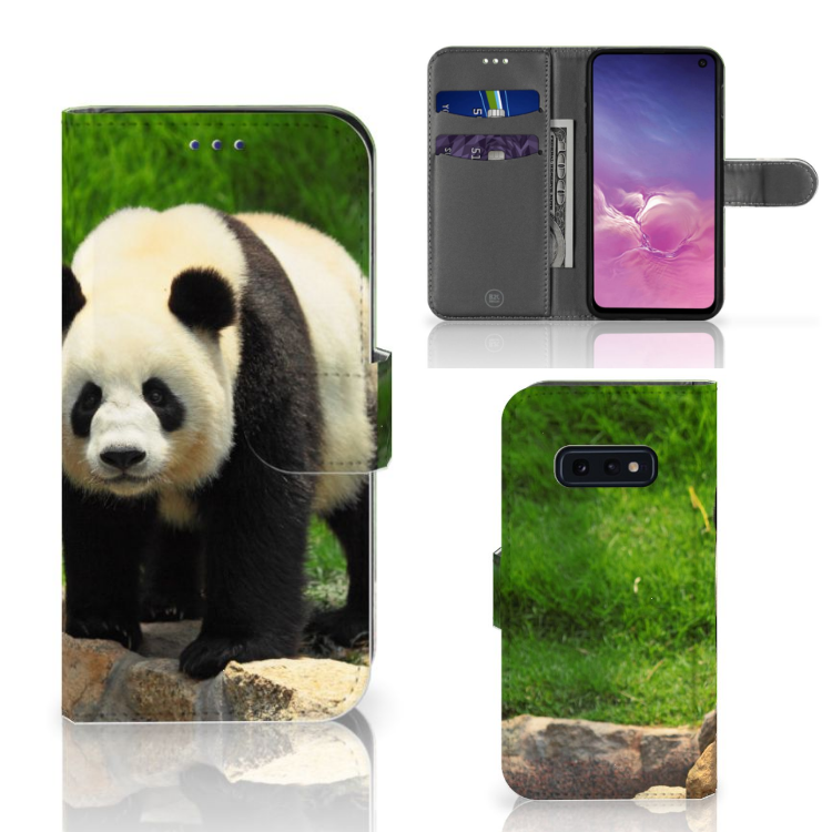Samsung Galaxy S10e Telefoonhoesje met Pasjes Panda