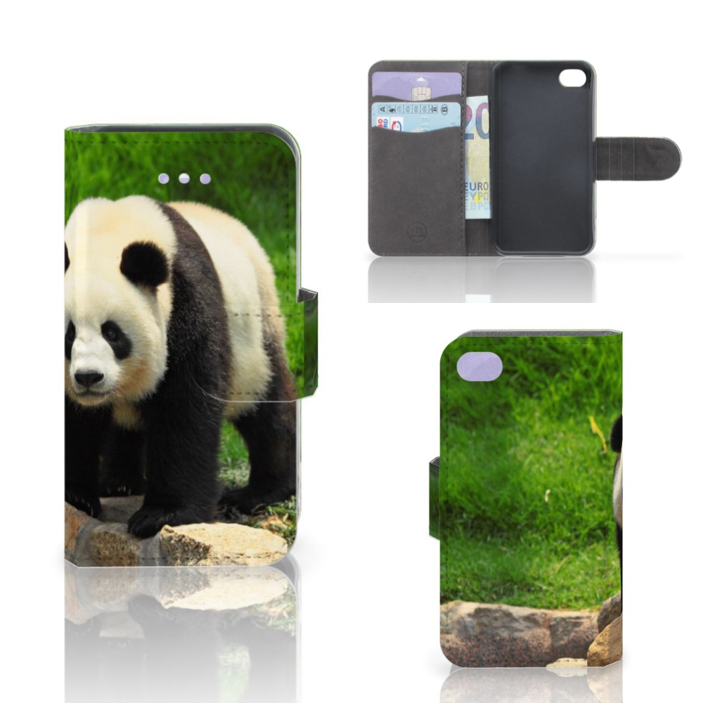 Apple iPhone 4 | 4S Telefoonhoesje met Pasjes Panda