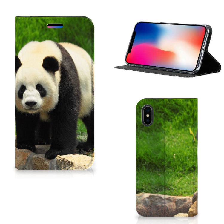 Apple iPhone X | Xs Standcase Hoesje Design Panda