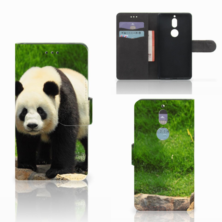 Nokia 7 Telefoonhoesje met Pasjes Panda