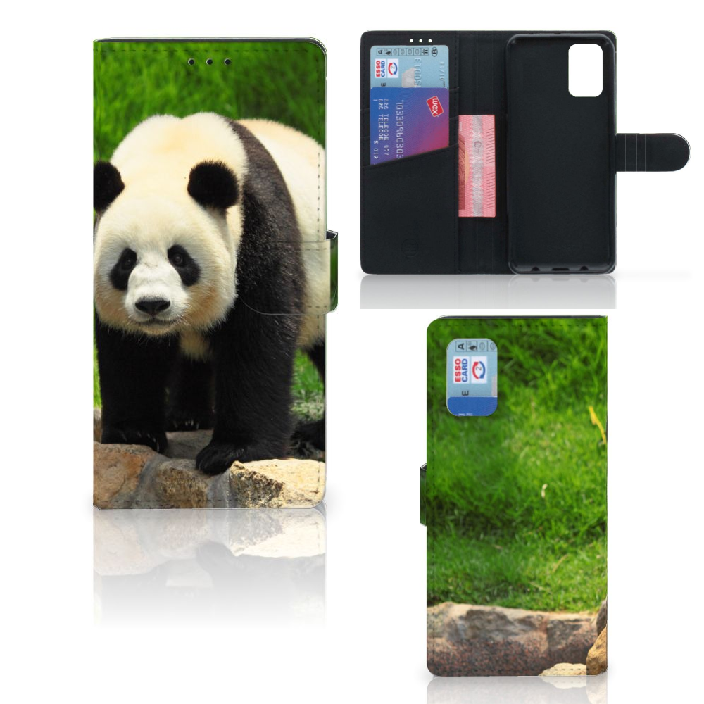 Samsung Galaxy A02s | M02s Telefoonhoesje met Pasjes Panda
