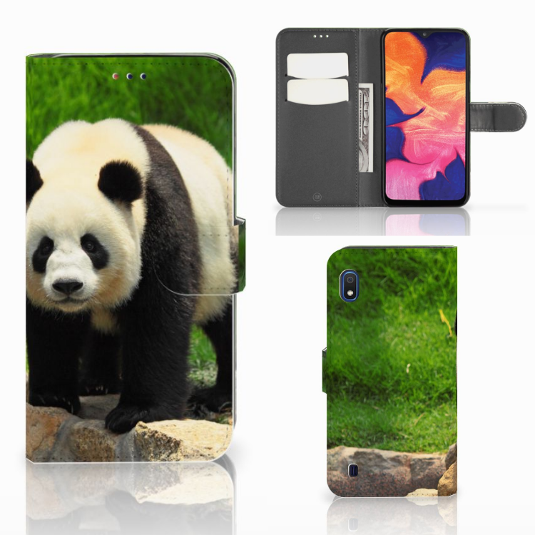 Samsung Galaxy A10 Telefoonhoesje met Pasjes Panda