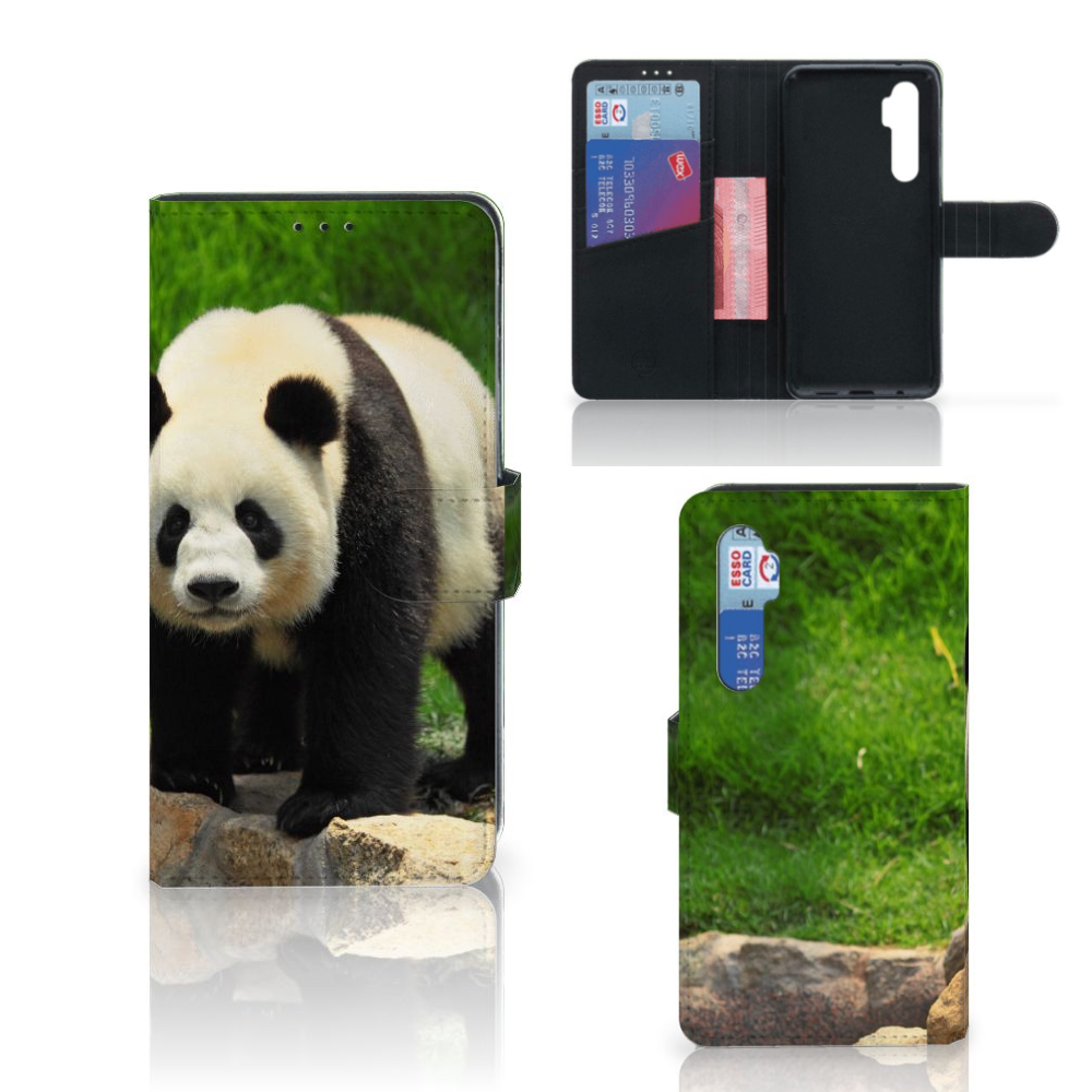 Xiaomi Mi Note 10 Lite Telefoonhoesje met Pasjes Panda