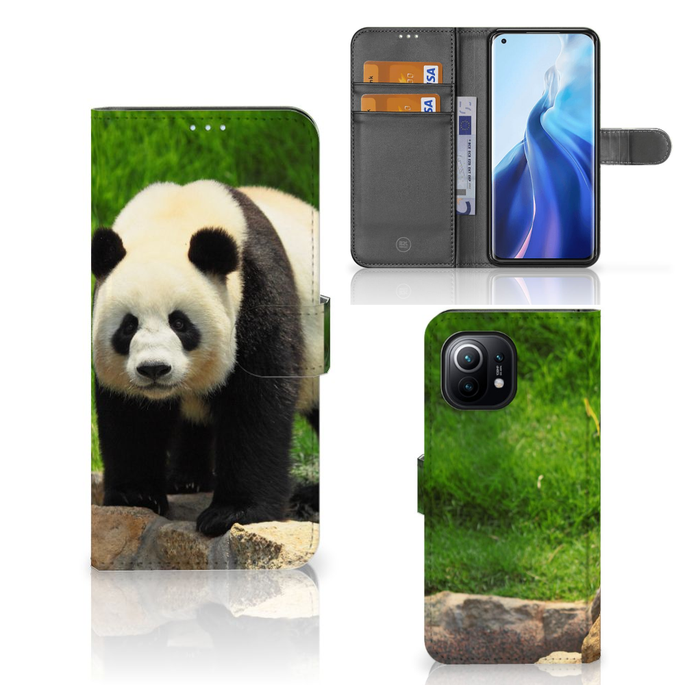 Xiaomi Mi 11 Telefoonhoesje met Pasjes Panda