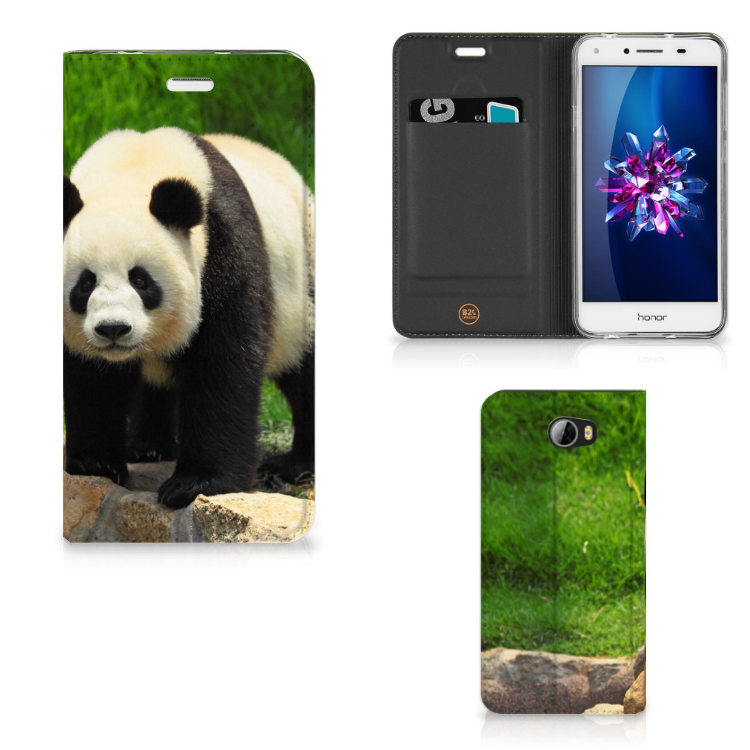 reservoir Onveilig Geef rechten Huawei Y5 2 | Y6 Compact Hoesje maken Panda | B2C Telecom