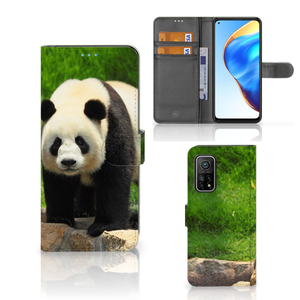 Xiaomi Mi 10T Pro | Mi 10T Telefoonhoesje met Pasjes Panda