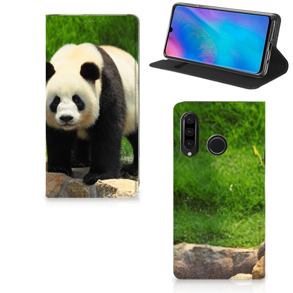 Huawei P30 Lite Standcase Hoesje Design Panda