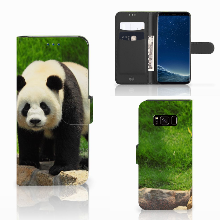 Leuk Design Hoesje Panda voor de Samsung Galaxy S8
