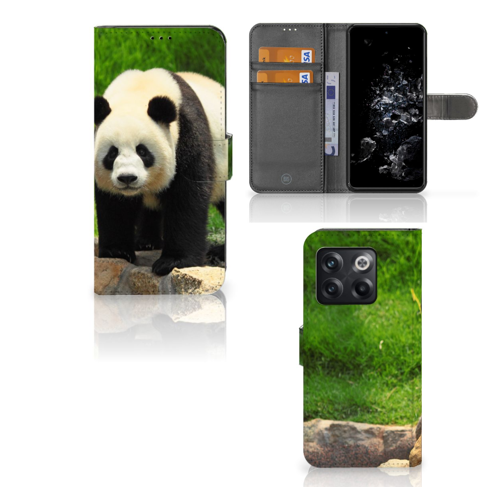 OnePlus 10T Telefoonhoesje met Pasjes Panda