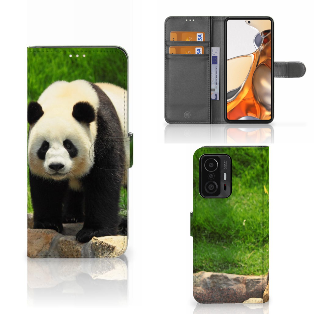 Xiaomi 11T | 11T Pro Telefoonhoesje met Pasjes Panda