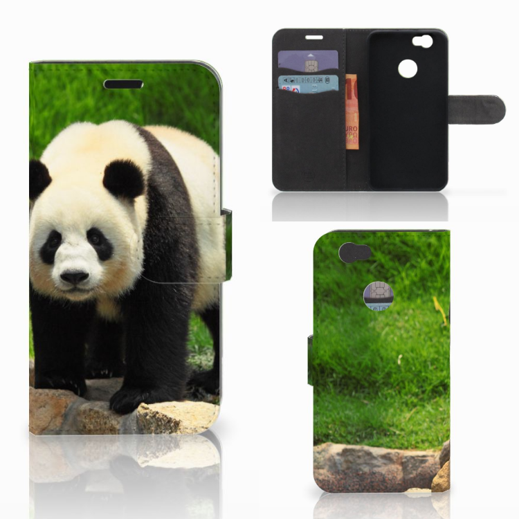 Huawei Nova Telefoonhoesje met Pasjes Panda